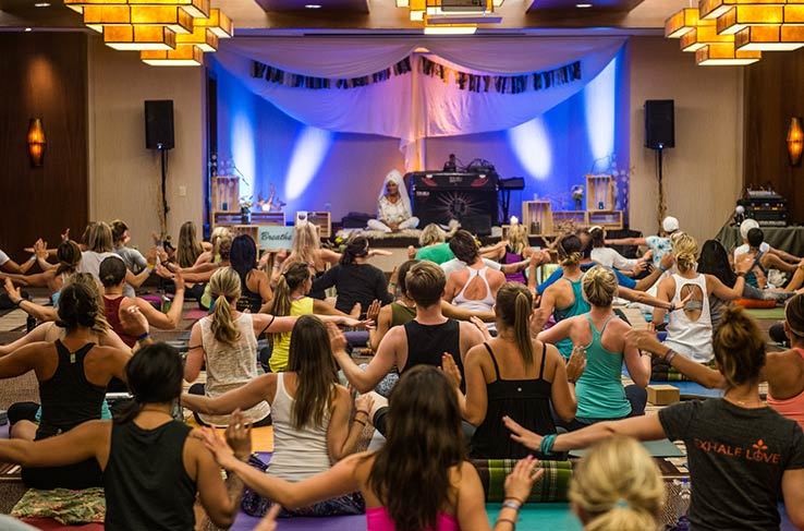 Yoga class in Whistler