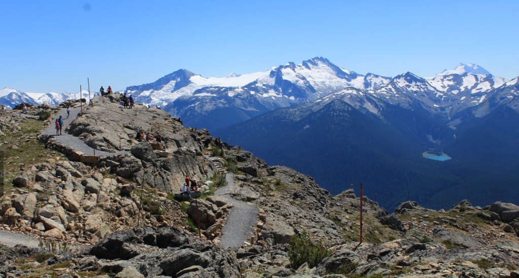 A view from the top of Whistler Blackcomb