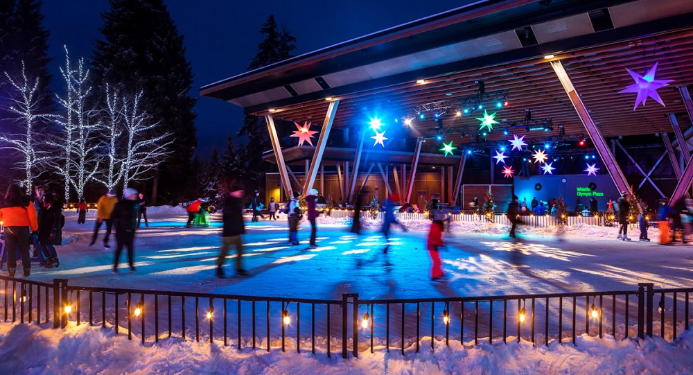 Ice Skating at Whistler Olympic Plaza